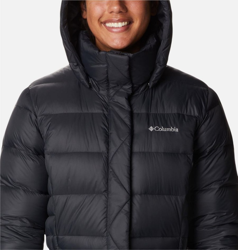 Black Women's Columbia Hexbreaker Elite Down Coats | TQJZH-9308