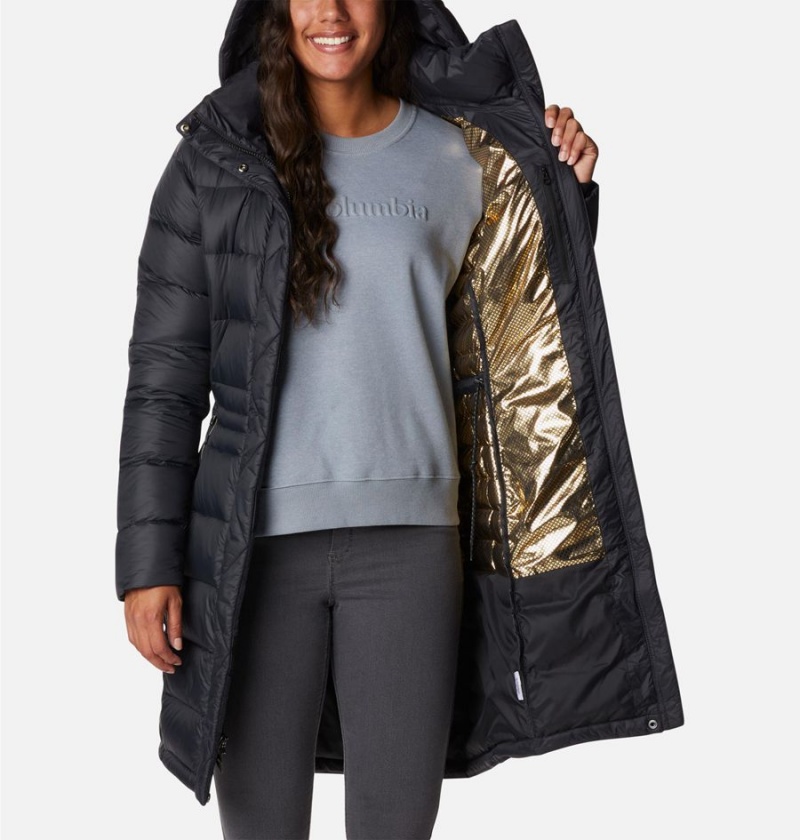 Black Women's Columbia Hexbreaker Elite Down Coats | TQJZH-9308