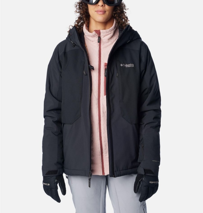 Black Women's Columbia Highland Summit Ski Jacket | EACJD-1764