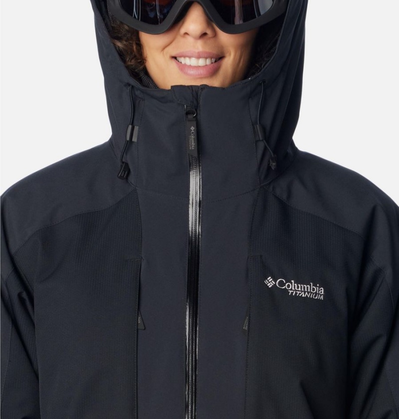 Black Women's Columbia Highland Summit Ski Jacket | EACJD-1764