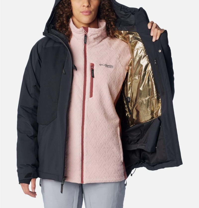 Black Women's Columbia Highland Summit Ski Jacket | EACJD-1764