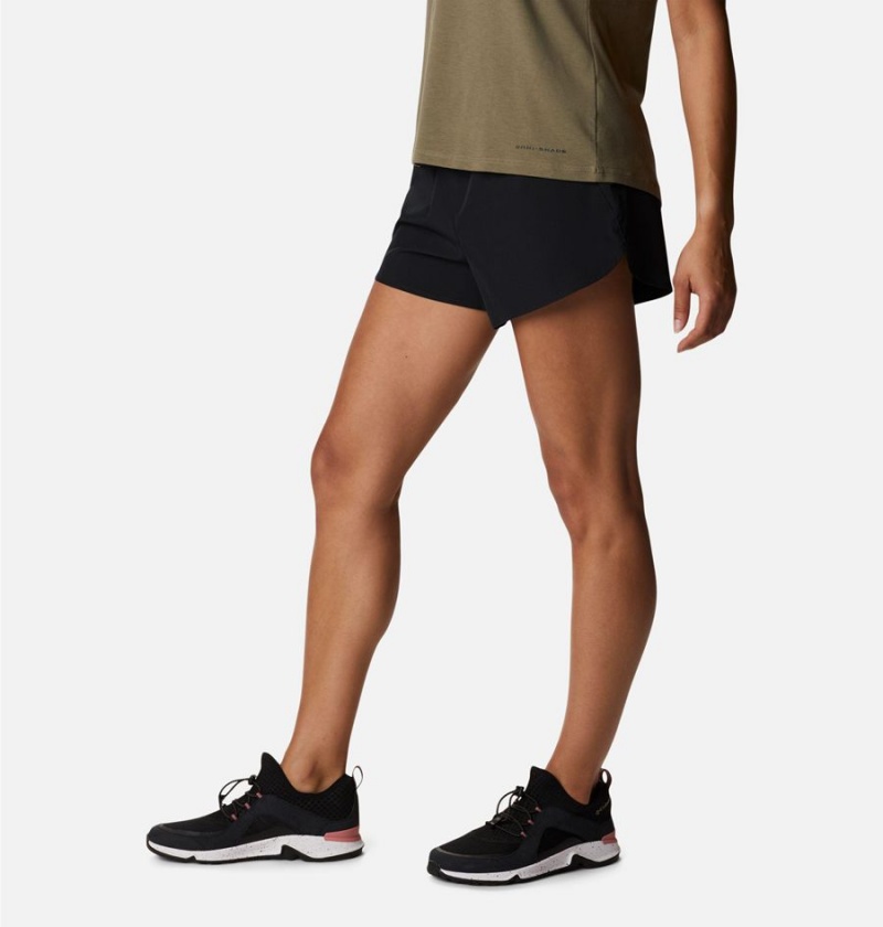 Black Women's Columbia Hike Shorts | TXPAZ-5743