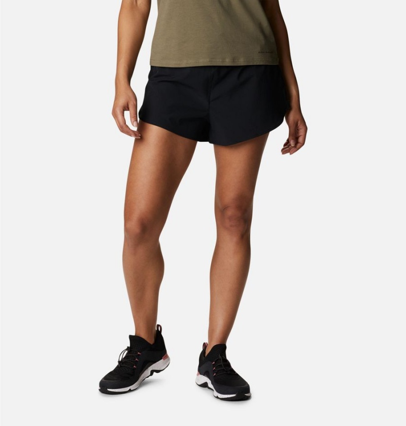 Black Women\'s Columbia Hike Shorts | TXPAZ-5743