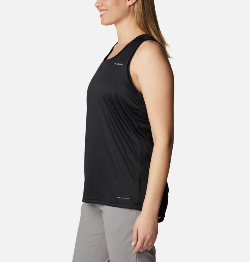 Black Women's Columbia Hike Tank Top | KLYZU-4759