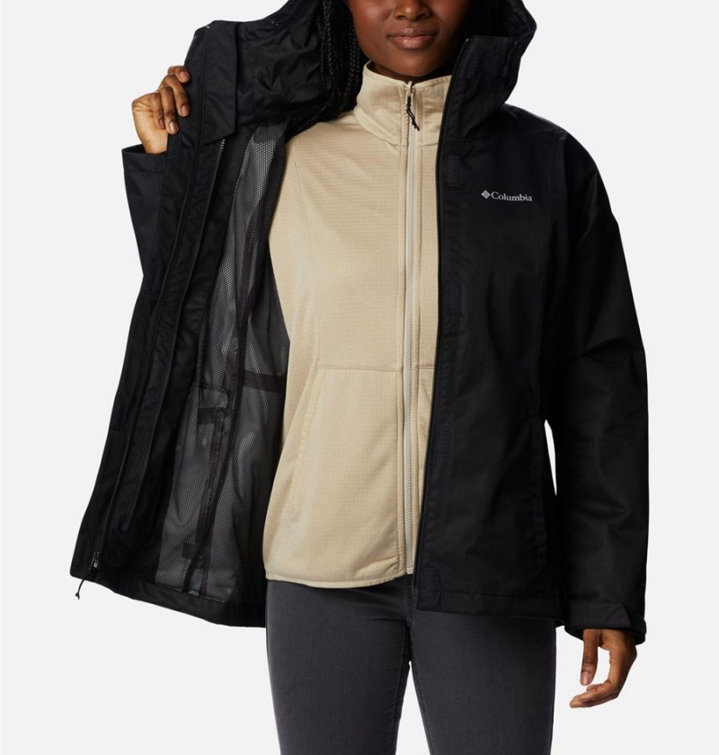 Black Women's Columbia Hikebound Interchange 3 In 1 Jackets | EOZGR-5316