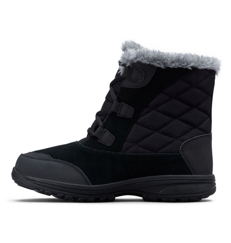 Black Women's Columbia Ice Maiden Shorty Boots | DCJYQ-1625