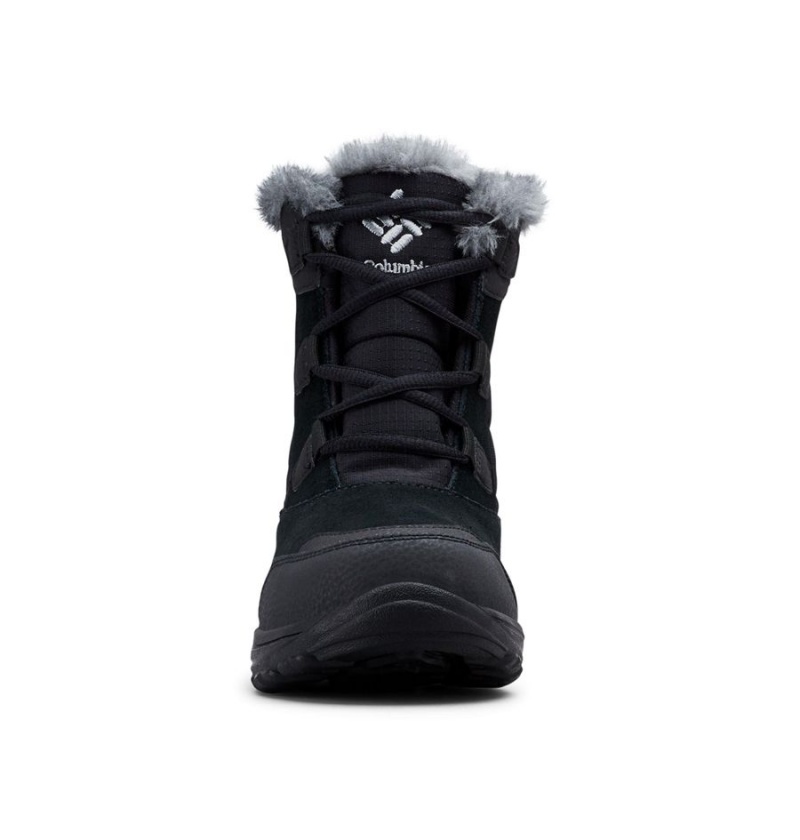 Black Women's Columbia Ice Maiden Shorty Boots | DCJYQ-1625