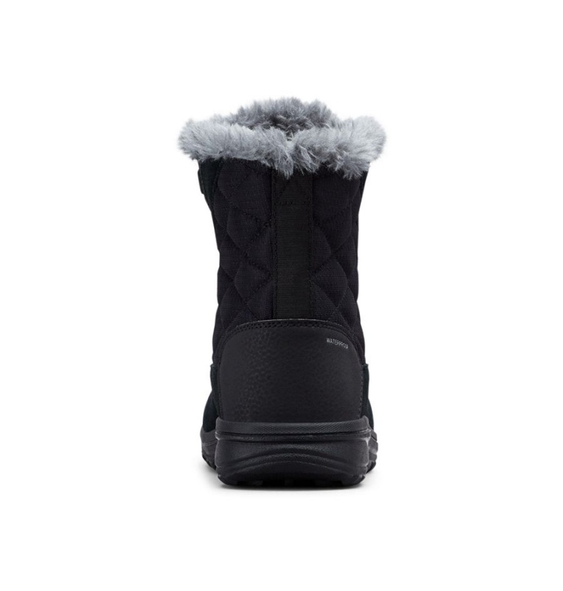 Black Women's Columbia Ice Maiden Shorty Boots | DCJYQ-1625