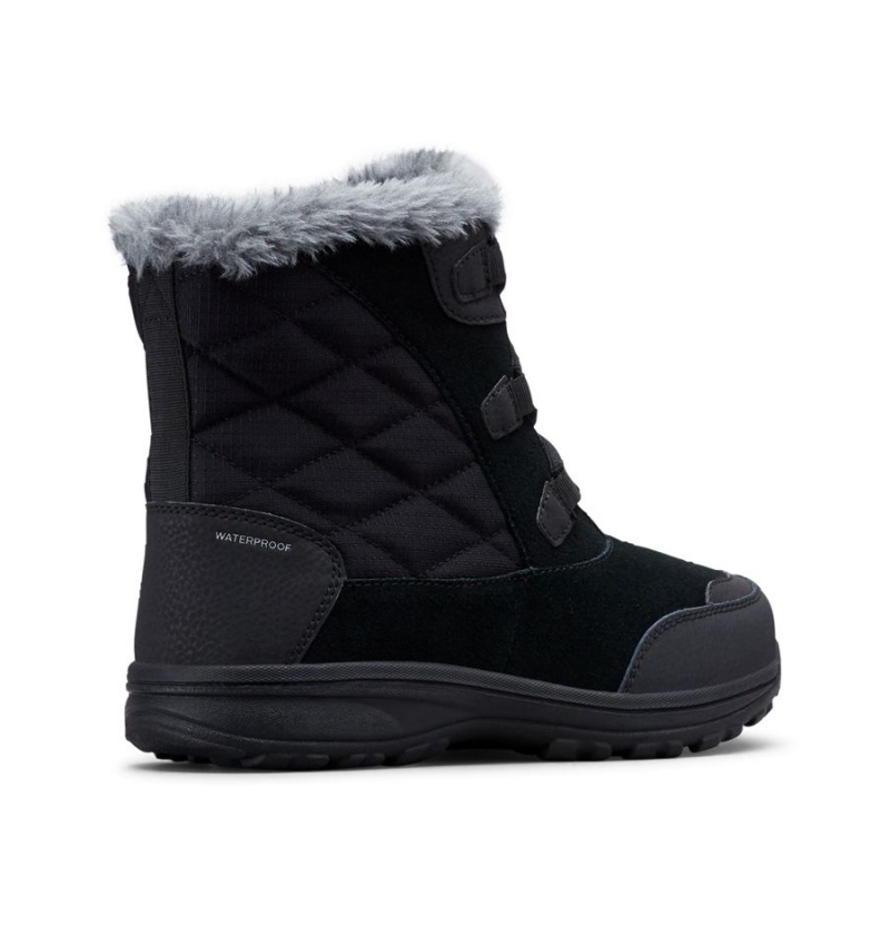 Black Women's Columbia Ice Maiden Shorty Boots | DCJYQ-1625