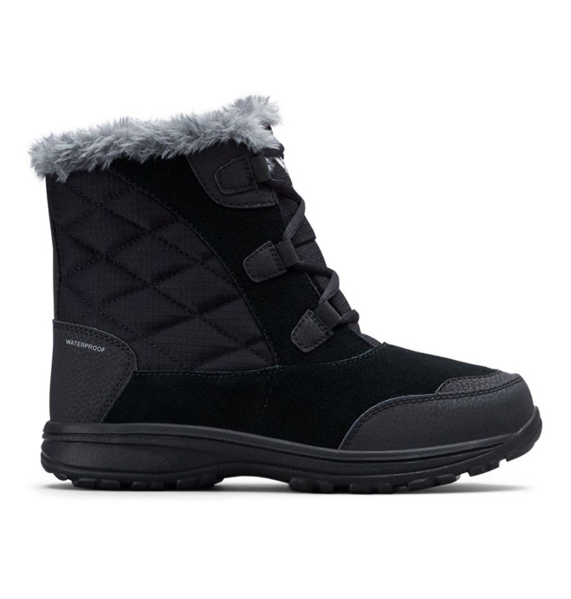 Black Women\'s Columbia Ice Maiden Shorty Boots | DCJYQ-1625