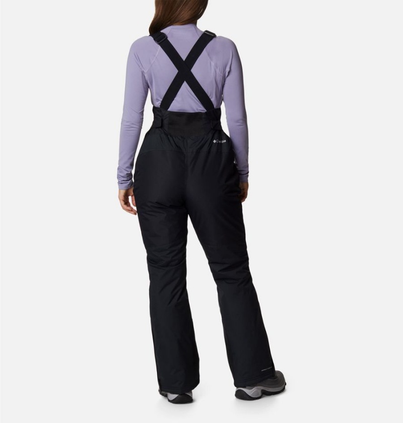 Black Women's Columbia Iceventure Insulated Ski Bib Pants | TEQPB-6127