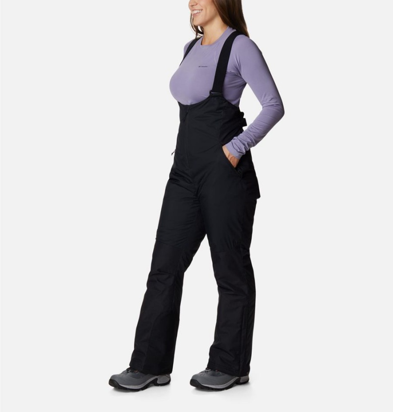 Black Women's Columbia Iceventure Insulated Ski Bib Pants | TEQPB-6127