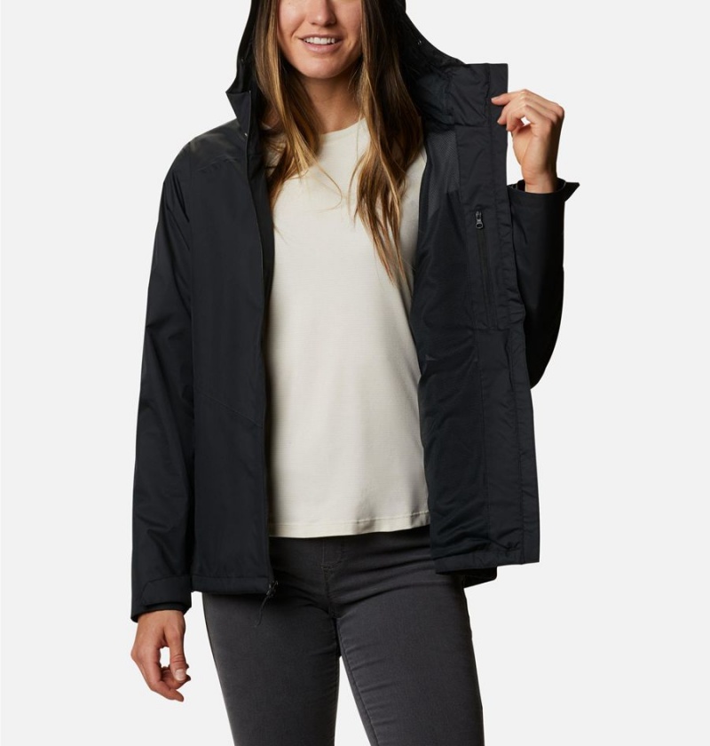 Black Women's Columbia Inner Limits II Rain Jacket | AFMDU-2371