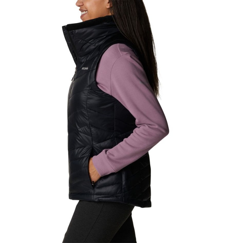 Black Women's Columbia Joy Peak Insulated Vest | AGODU-3820