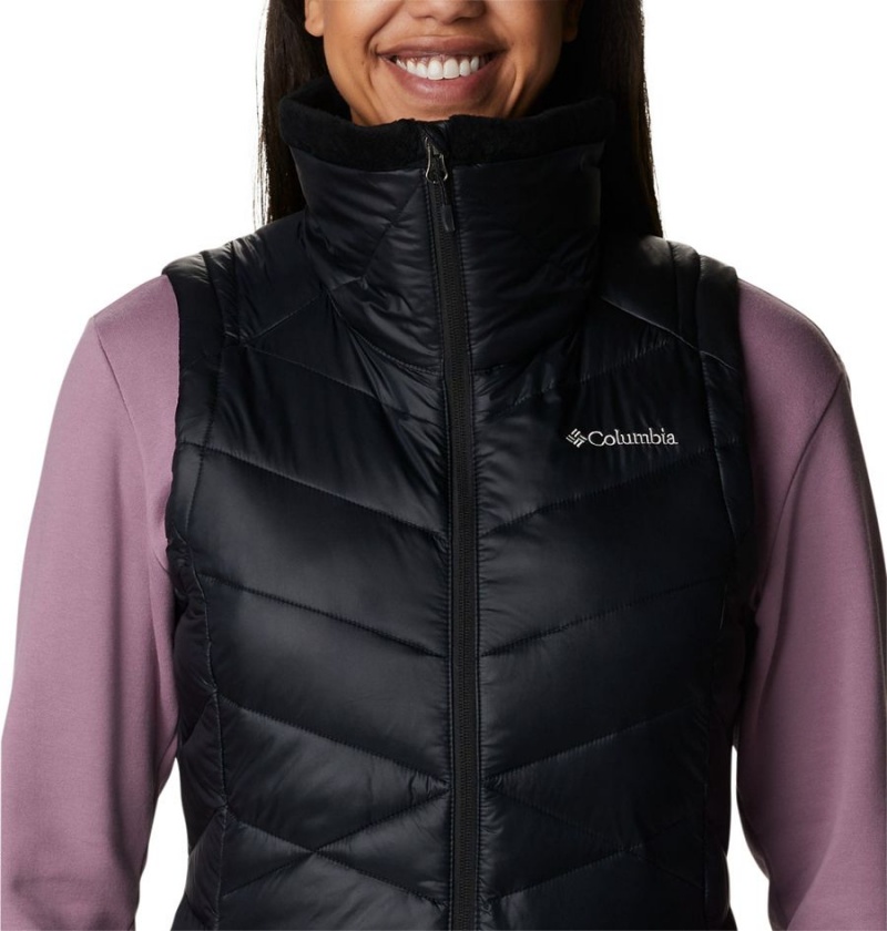 Black Women's Columbia Joy Peak Insulated Vest | AGODU-3820