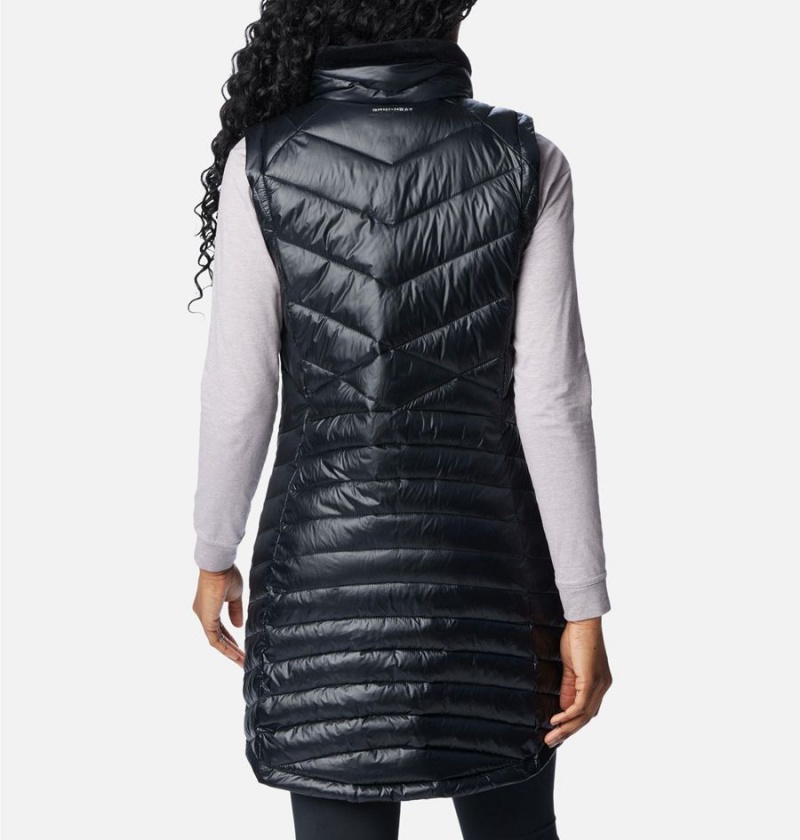 Black Women's Columbia Joy Peak Long Vest | MUFWQ-0416