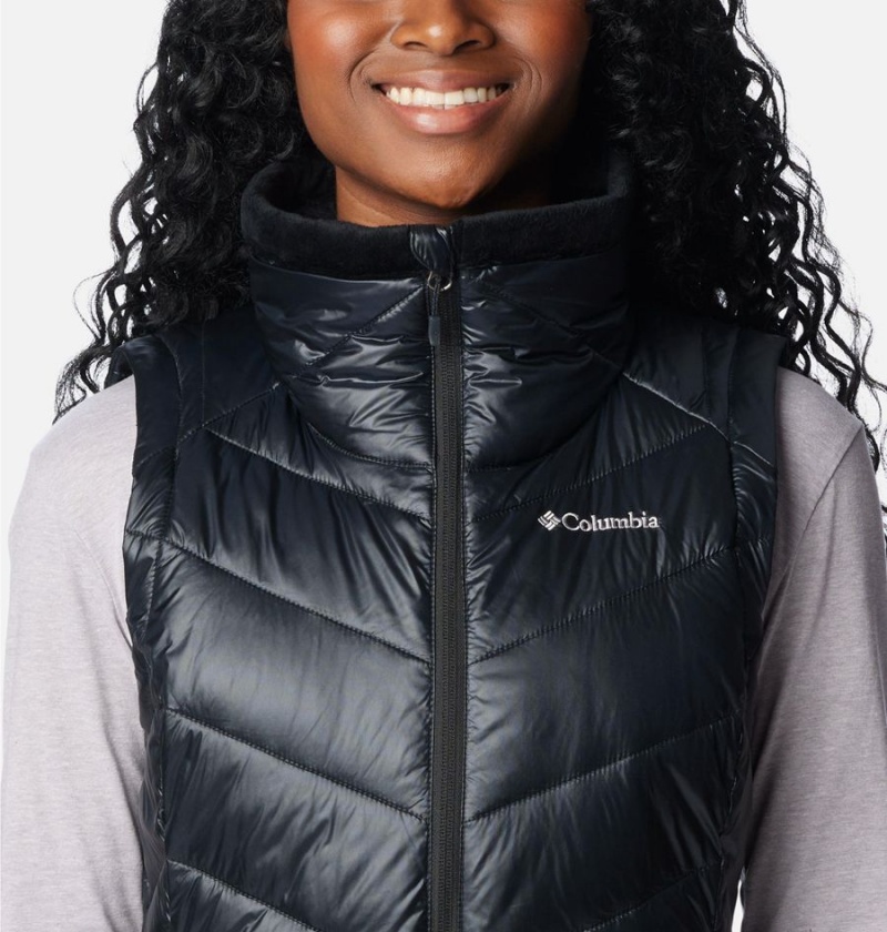 Black Women's Columbia Joy Peak Long Vest | MUFWQ-0416