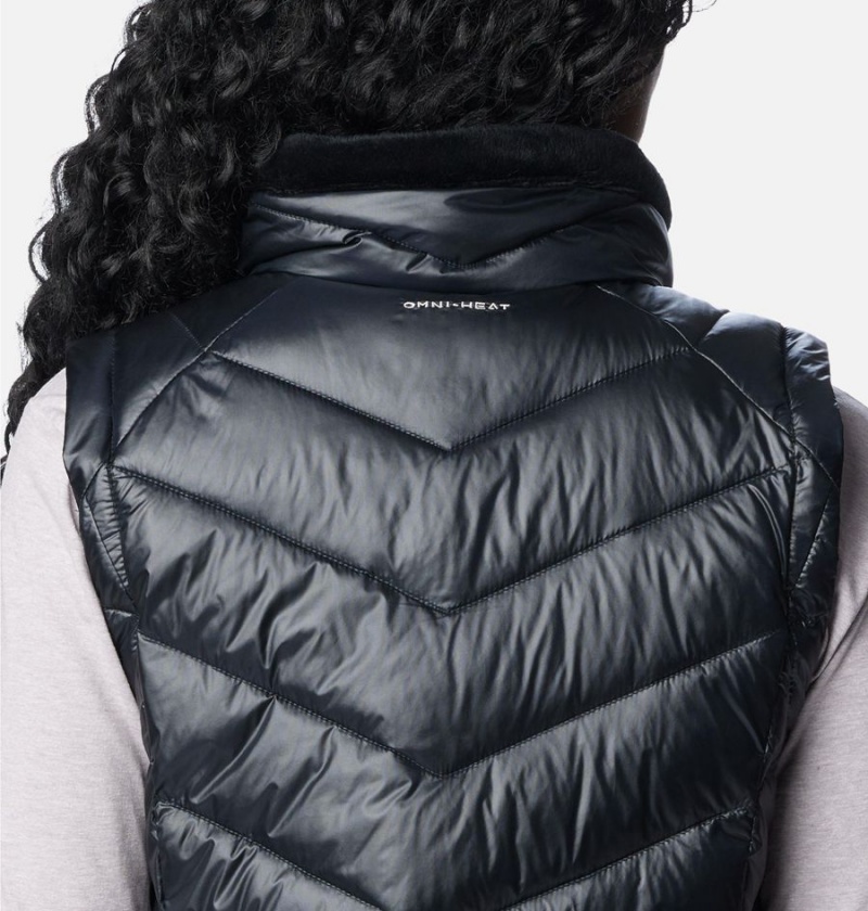 Black Women's Columbia Joy Peak Long Vest | MUFWQ-0416