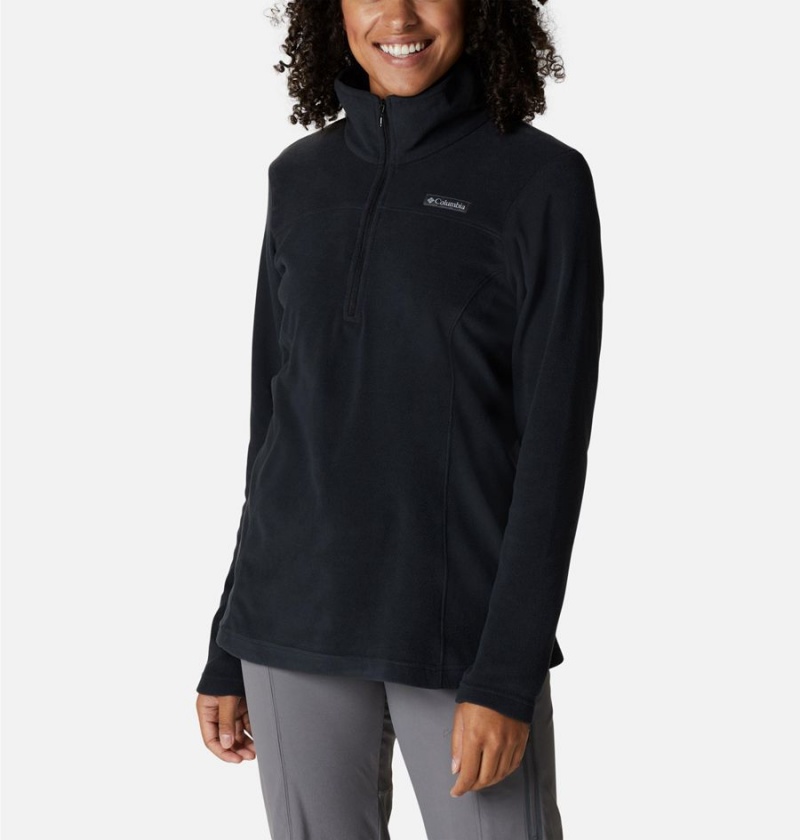 Black Women's Columbia Lake Aloha Half Zip Fleece Pullover | KJGUV-3102