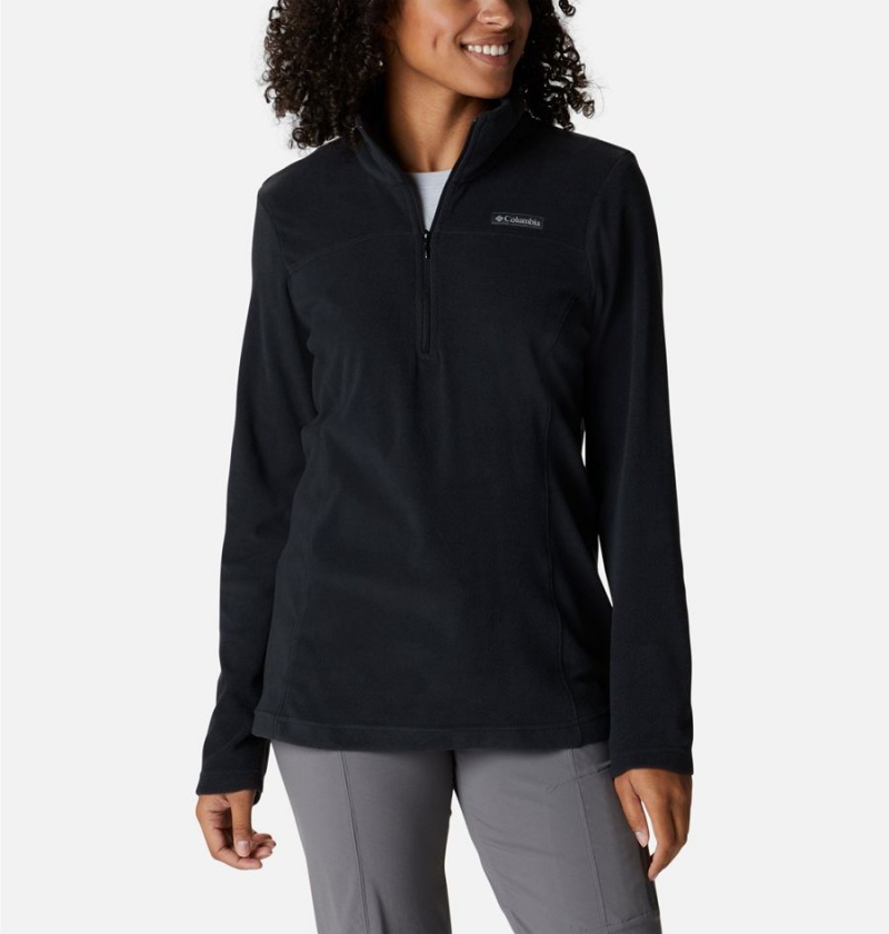 Black Women\'s Columbia Lake Aloha Half Zip Fleece Pullover | KJGUV-3102