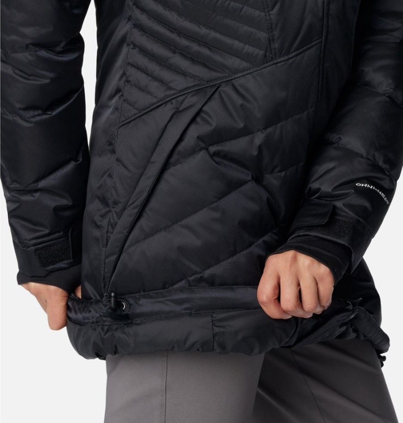 Black Women's Columbia Lay D III Mid Puffer Jacket | QYAKM-3207