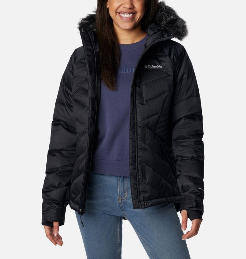 Black Women's Columbia Lay D III Puffer Jacket | AIJRE-3925