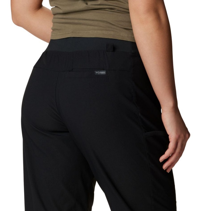 Black Women's Columbia Leslie Falls Joggers Pants | OHNUY-9810