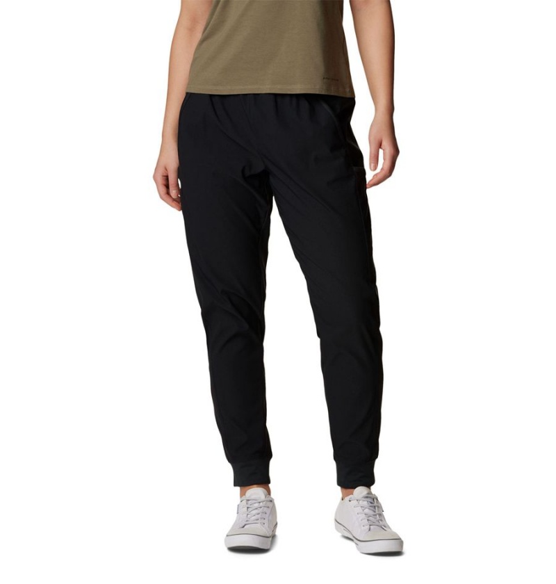 Black Women\'s Columbia Leslie Falls Joggers Pants | OHNUY-9810