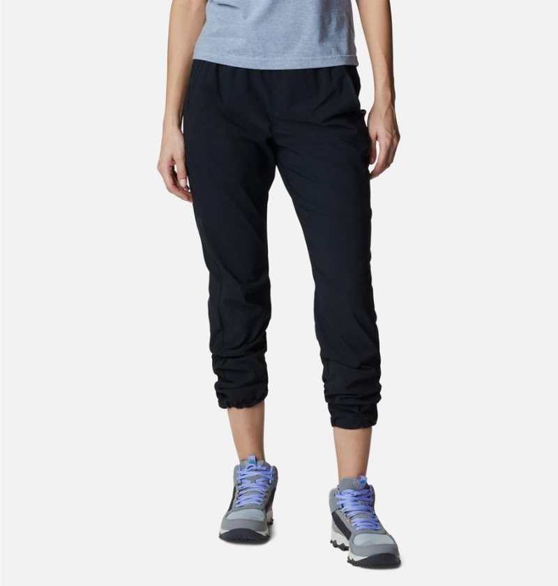 Black Women's Columbia Leslie Falls Pants | UJPKE-2547