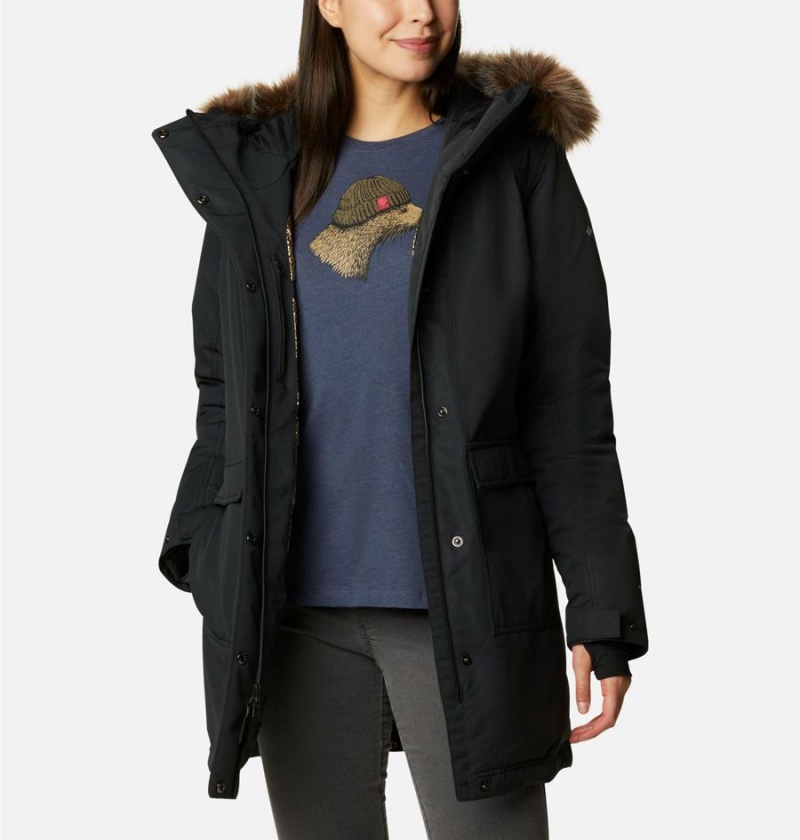 Black Women's Columbia Little Si Insulated Coats | EXFCK-1690