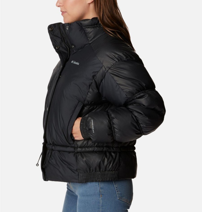 Black Women's Columbia Mineral Ridge Black Dot Puffer Jacket | XZRIL-6524