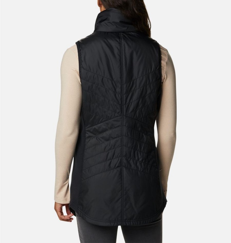 Black Women's Columbia Mix It Around Long Vest | RWLUY-9431