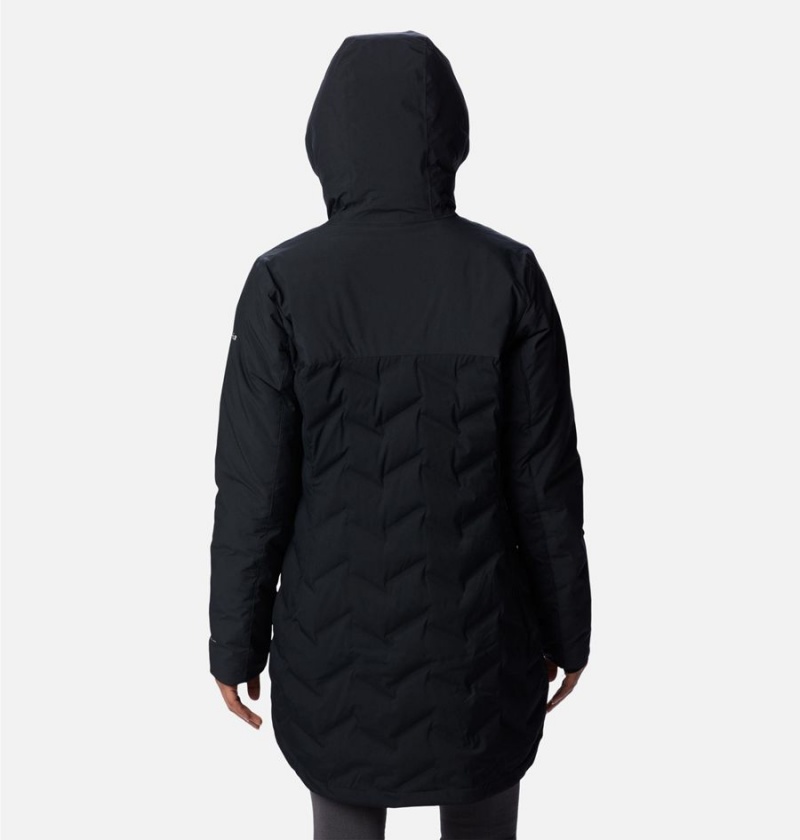 Black Women's Columbia Mountain Croo II Mid Down Coats | QNEFD-7485