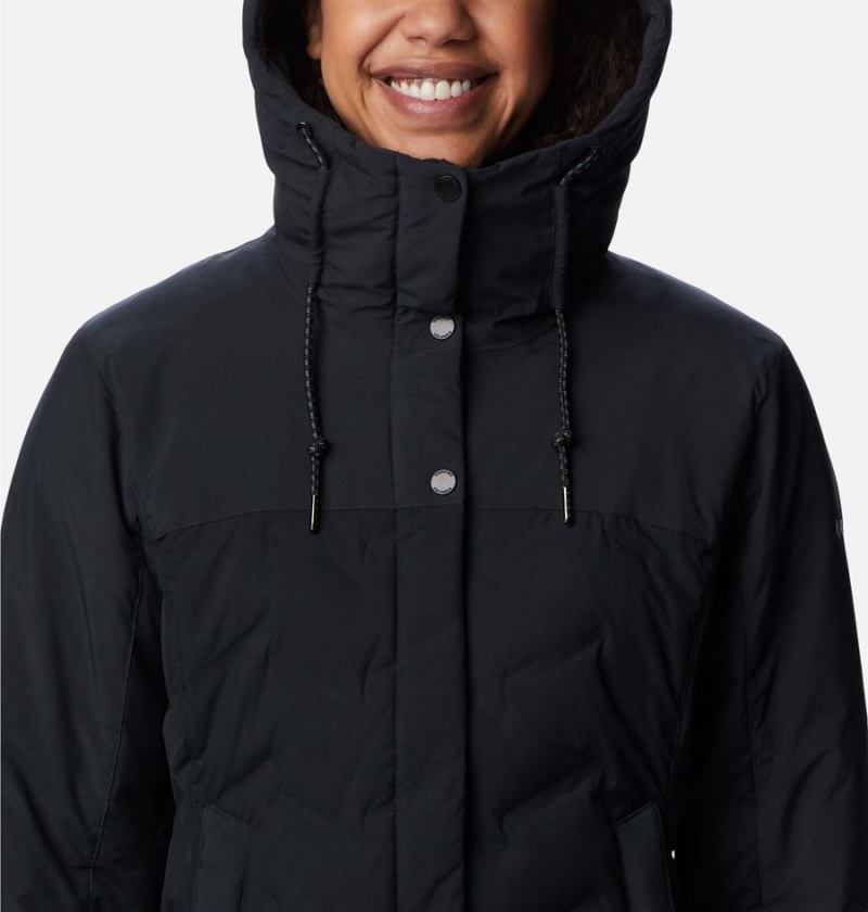 Black Women's Columbia Mountain Croo II Mid Down Coats | QNEFD-7485