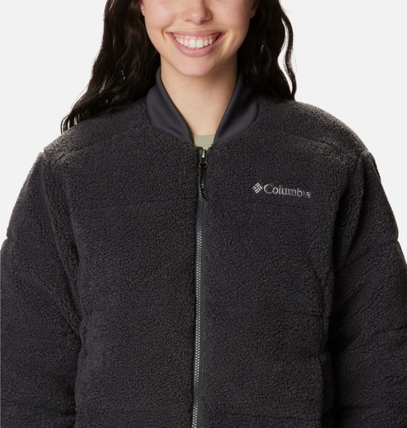 Black Women's Columbia Novelty Puffer Jacket | SVHEM-8490