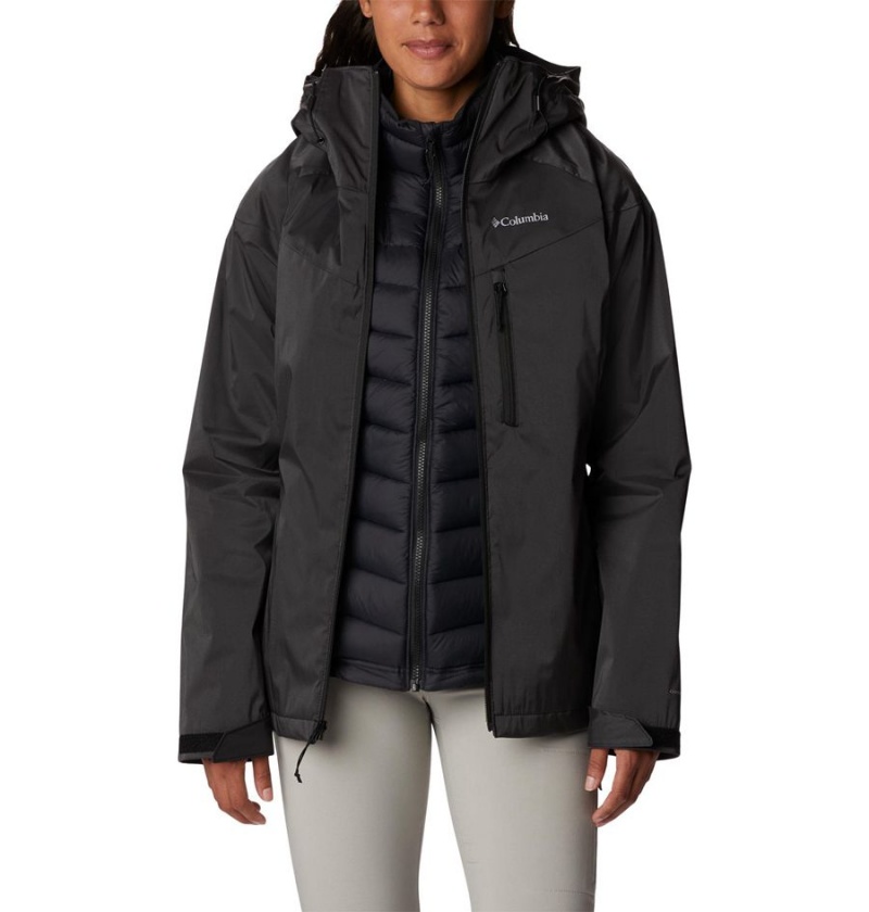 Black Women's Columbia Oak Ridge Interchange 3 In 1 Jackets | JSNHM-5190