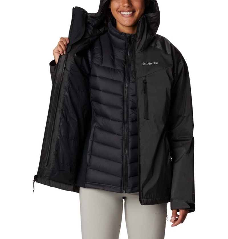 Black Women's Columbia Oak Ridge Interchange 3 In 1 Jackets | JSNHM-5190