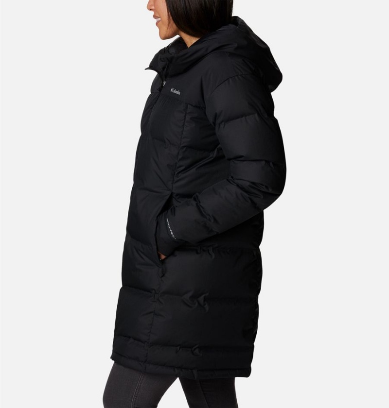 Black Women's Columbia Opal Hill Mid Puffer Jacket | UWOQL-3819