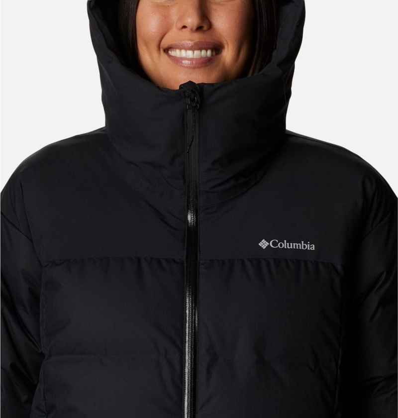 Black Women's Columbia Opal Hill Mid Puffer Jacket | UWOQL-3819