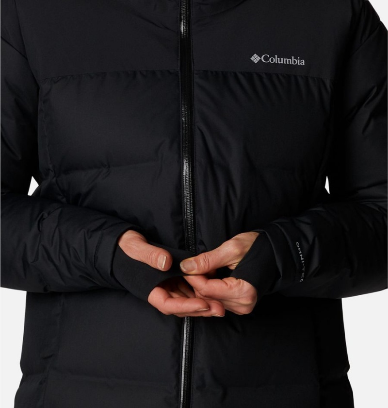 Black Women's Columbia Opal Hill Mid Puffer Jacket | UWOQL-3819