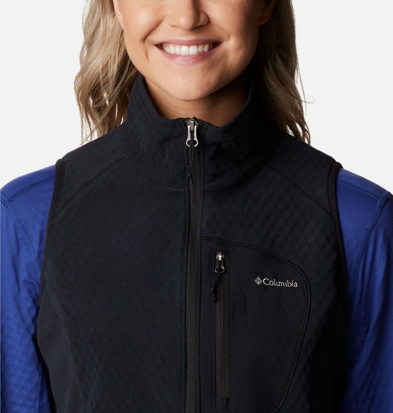 Black Women's Columbia Outdoor Tracks Vest | XARGD-7204