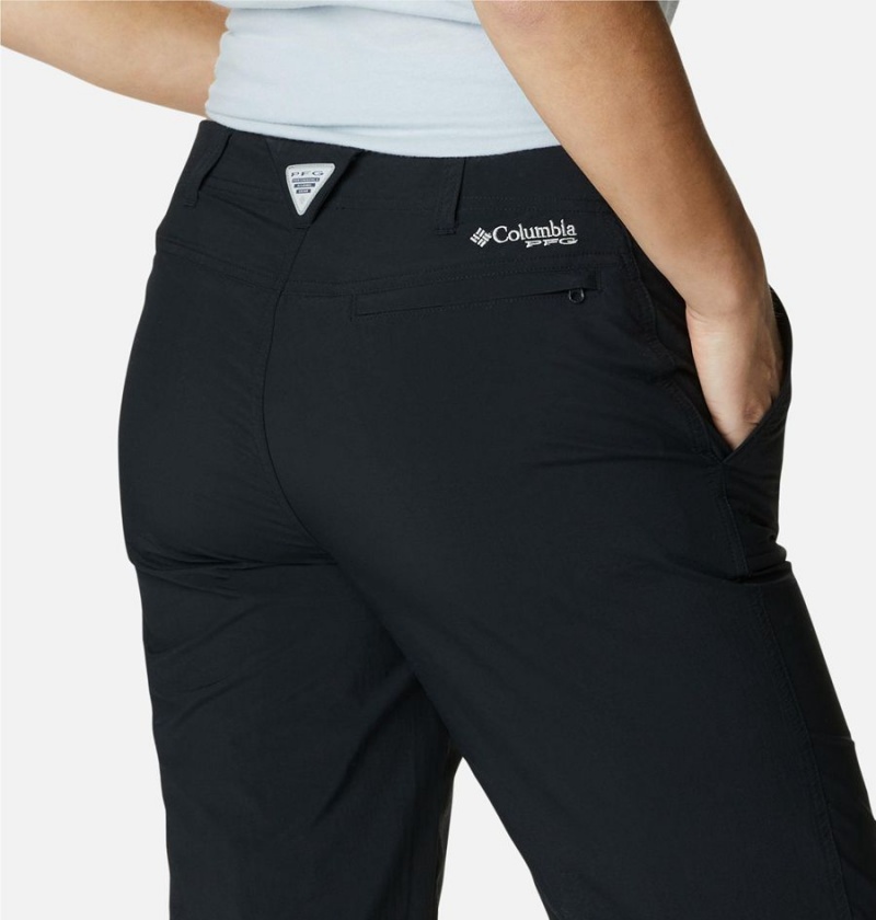 Black Women's Columbia PFG Aruba Roll Up Pants | XEMVF-8576