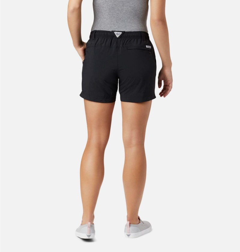 Black Women's Columbia PFG Backcast Water Shorts | VCXSA-3918