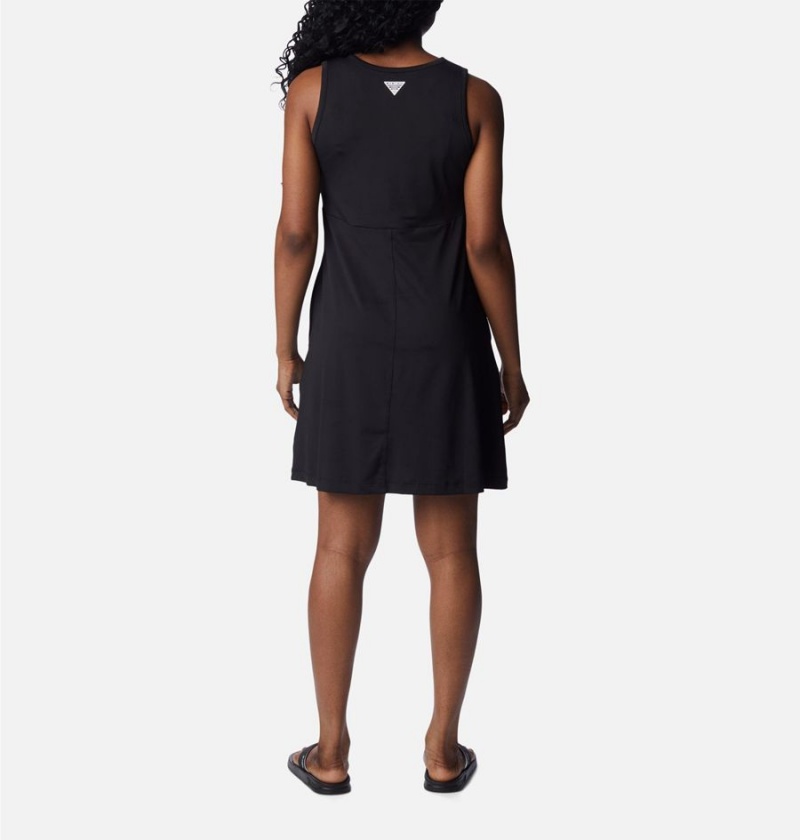 Black Women's Columbia PFG Freezer Tank Dress | PFBIZ-9075