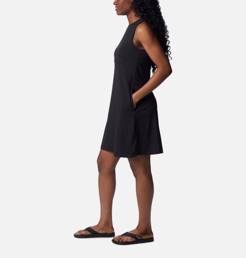 Black Women's Columbia PFG Freezer Tank Dress | PFBIZ-9075