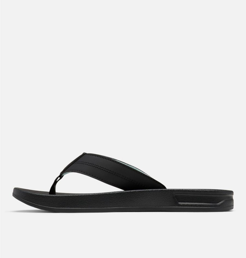 Black Women's Columbia PFG Tidal Ray Flip Flop Sandals | GWBNK-6834