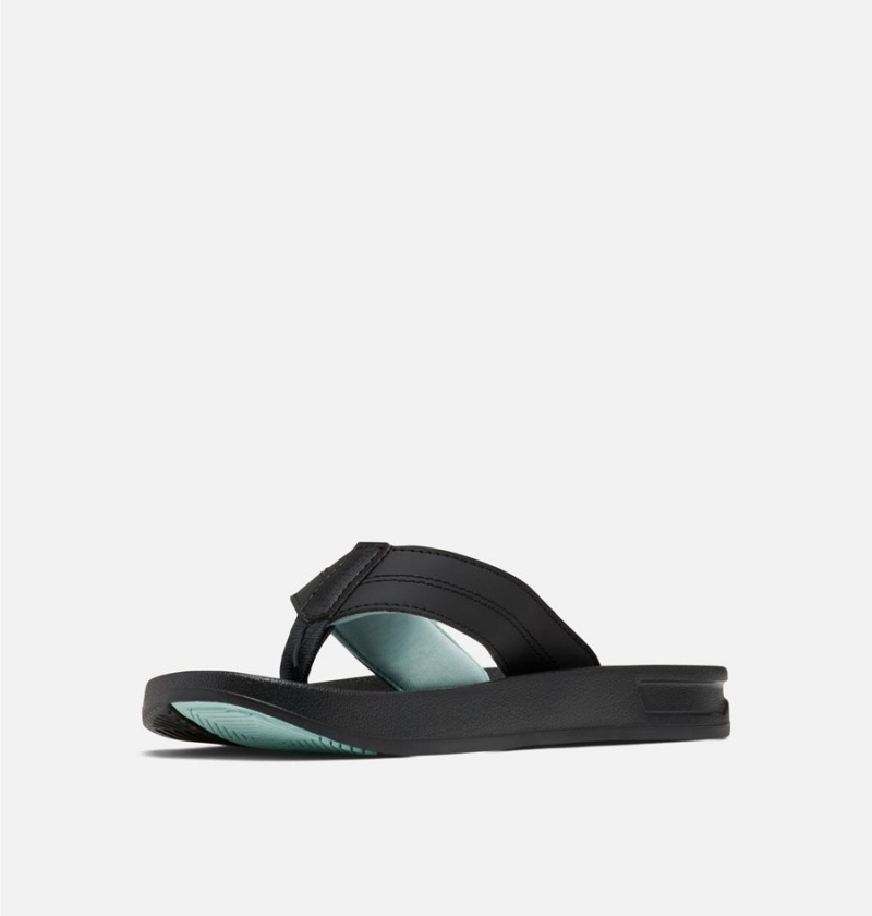 Black Women's Columbia PFG Tidal Ray Flip Flop Sandals | GWBNK-6834