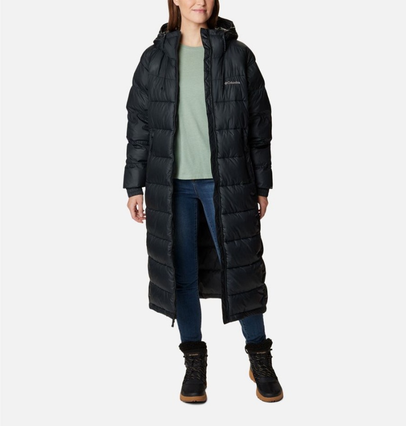 Black Women's Columbia Pike Lake II Long Puffer Jacket | TDGRU-0719