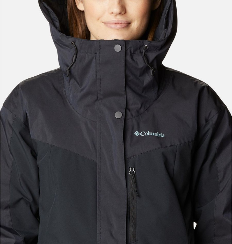 Black Women's Columbia Point Park Insulated Puffer Jacket | MZYEX-5726