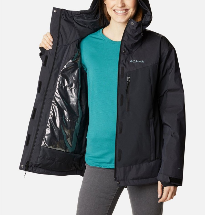 Black Women's Columbia Point Park Insulated Puffer Jacket | MZYEX-5726